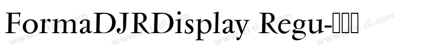 FormaDJRDisplay Regu字体转换